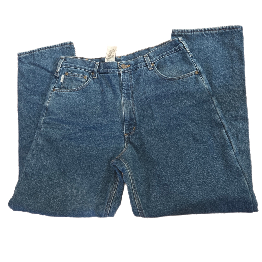 Vintage Carhartt Men's Relaxed Fit, Fleeced Lined Denim Jeans Size 38×32 - Picture 4 of 8